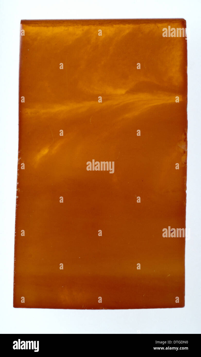 Pressed amber Stock Photo