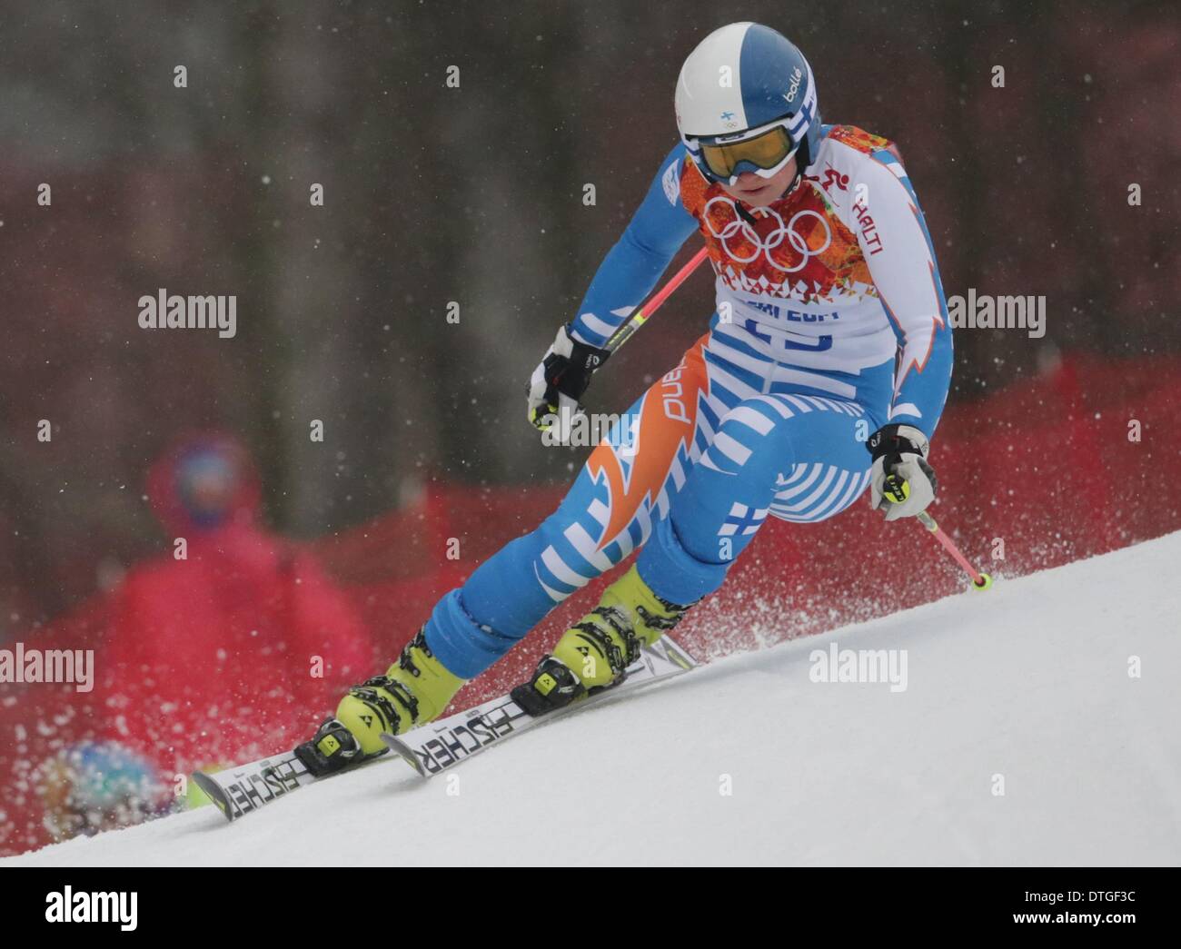 Krasnaya Polyana, Russia. 18th Feb, 2014. Tanja Poutiainen of Finland ...