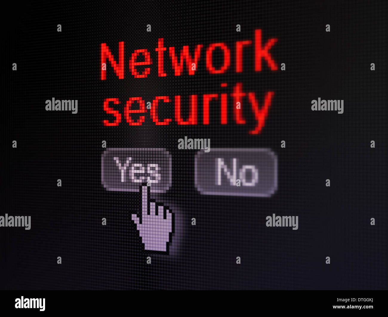 Network Security On This Computer Protection concept: Network Security on digital computer screen Stock ...