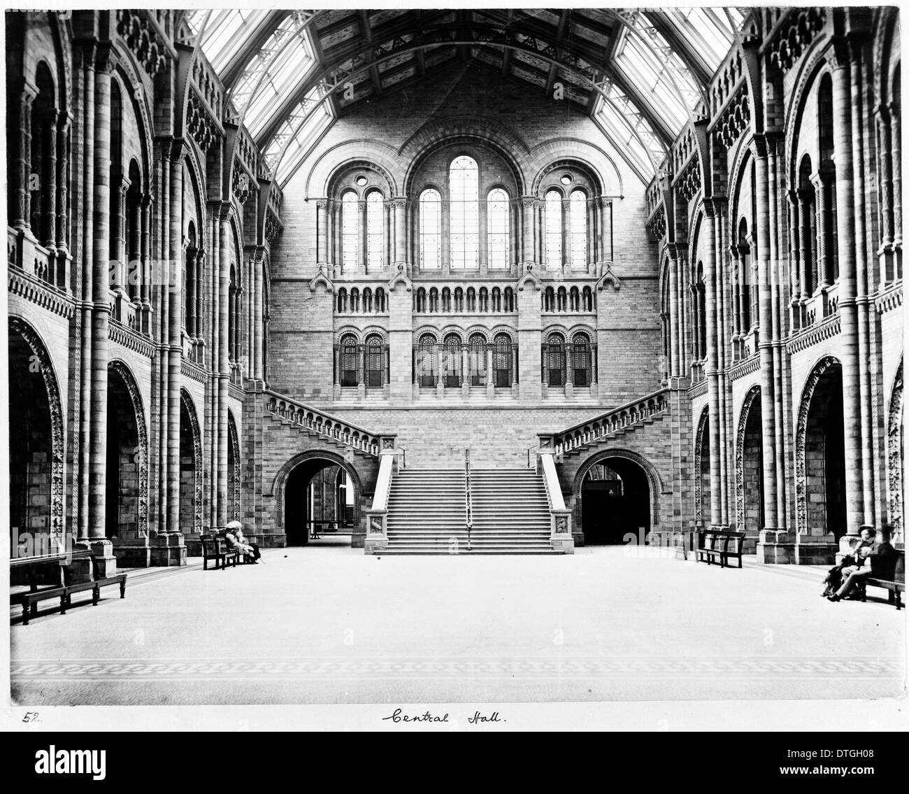 The Central Hall of the Natural History Museum, London Stock Photo