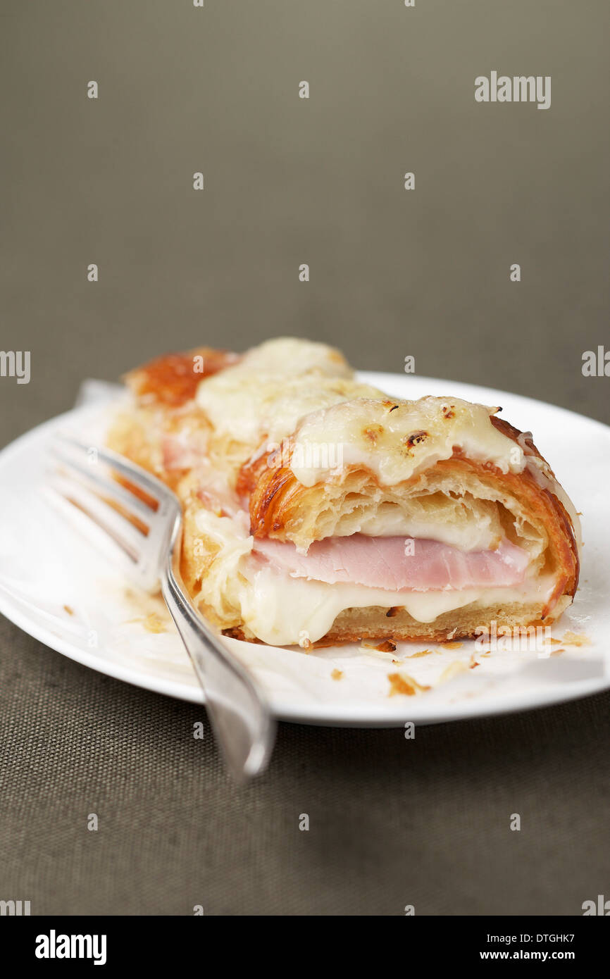 Ham and cheese croissant Stock Photo Alamy
