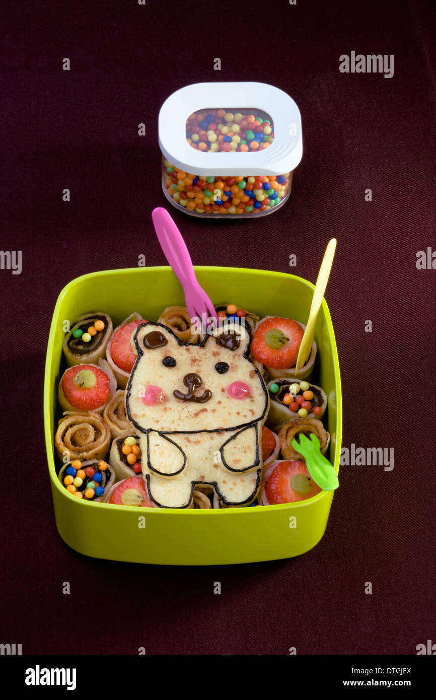 Dog-shaped Bento Stock Photo