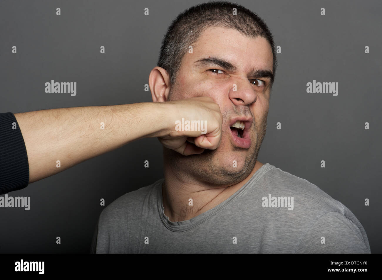 punch in the face Stock Photo Alamy