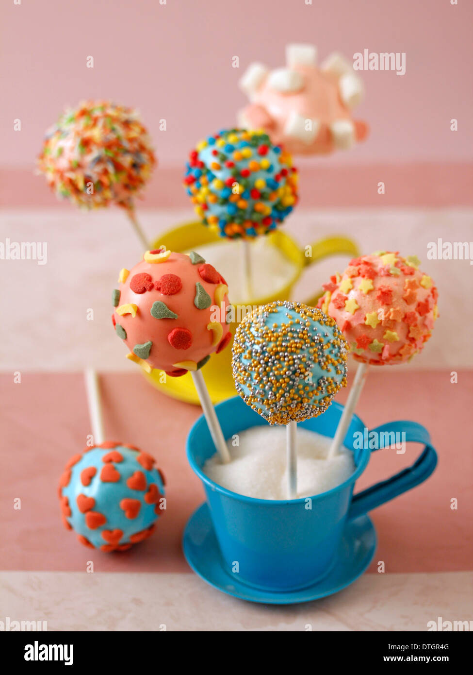 Marshmallow Cake Pops Recipe Available Stock Photo Alamy
