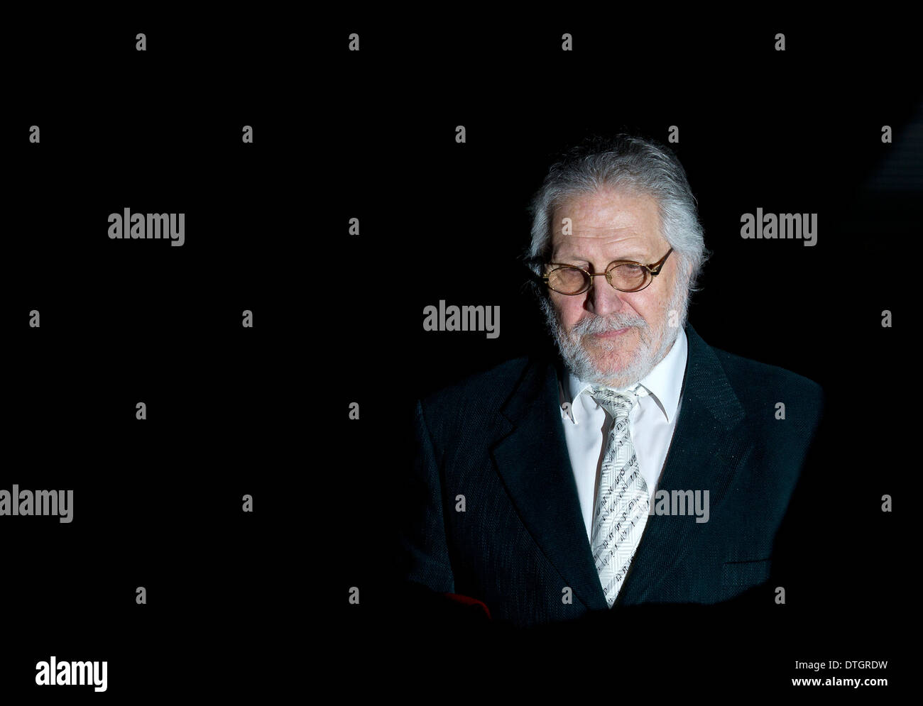 UK, London : Former Radio DJ Dave Lee Travis, real name David Patrick Griffin, leaves Southwark Crown Court in London. Stock Photo