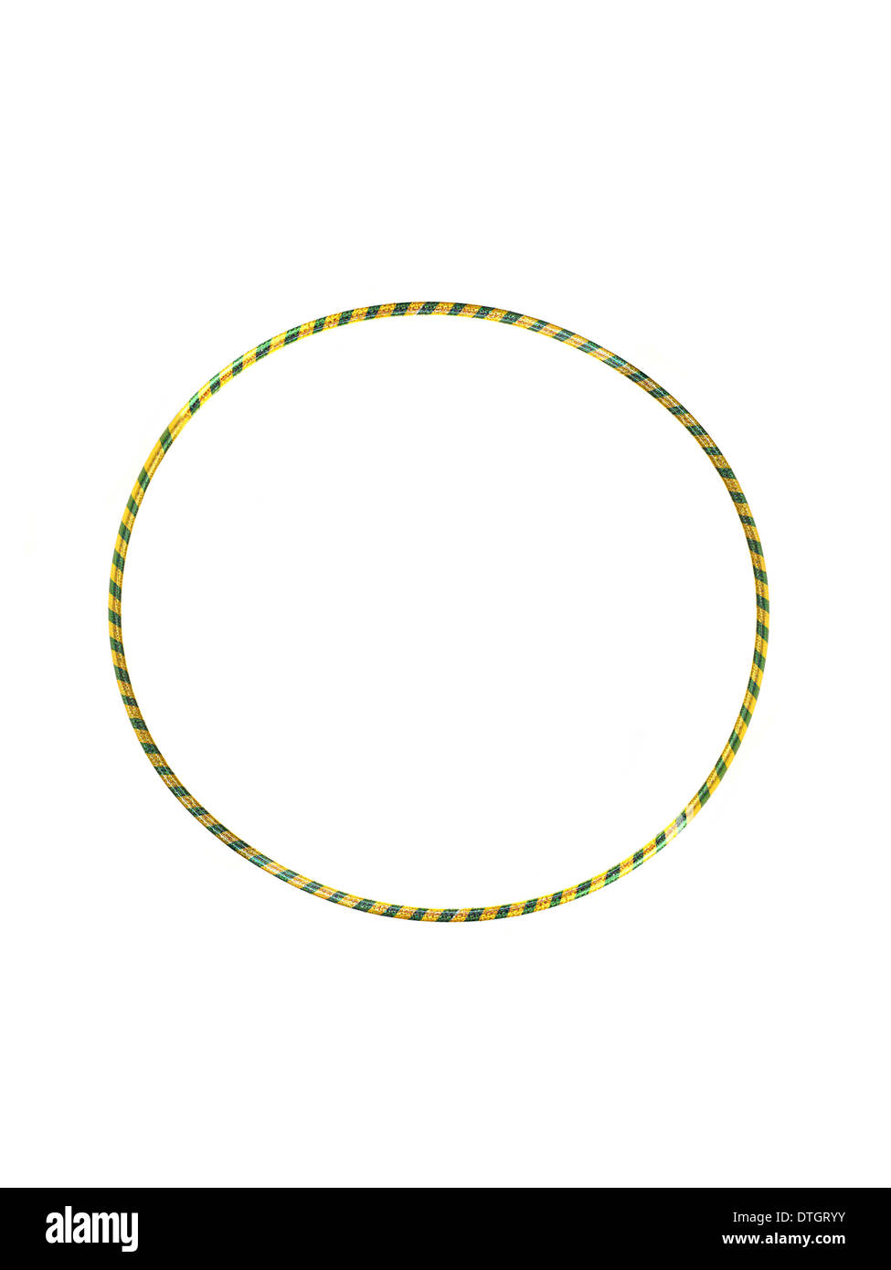 A hula hoop isolated against a white background Stock Photo