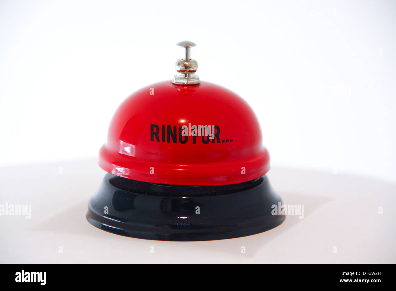 Desktop bell "Ring for Stock Photo Alamy