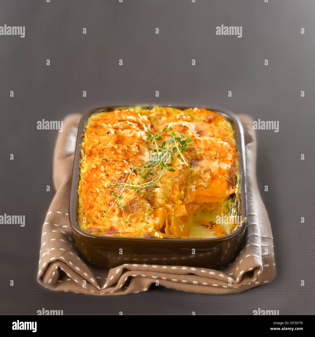 Sweet Potato Gratin Dauphinois Stock Photo 66755450 Alamy