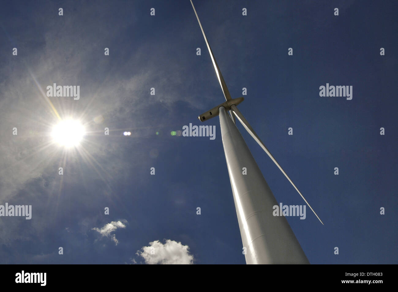 SSE Clyde Wind farm in southern Scotland. Wind turbines at the Scottish