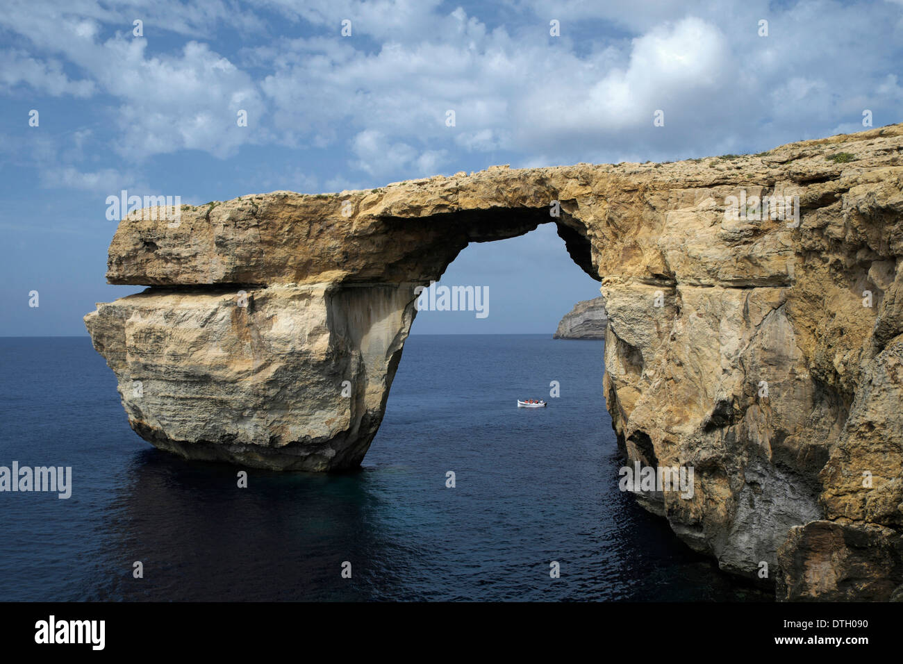 'Azure Window', natural rock arch, Gozo, Malta Stock Photo