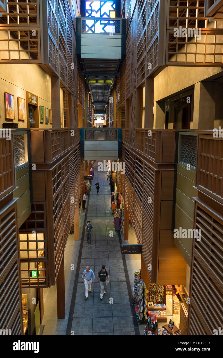 Interior of new modern Central Market or New Souq in Abu Dhabi United Arab Emirates Stock Photo