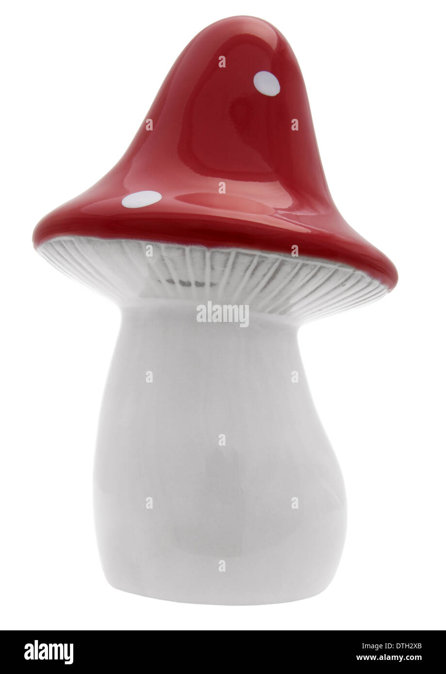 Porcelain toadstool on white background Stock Photo - Alamy