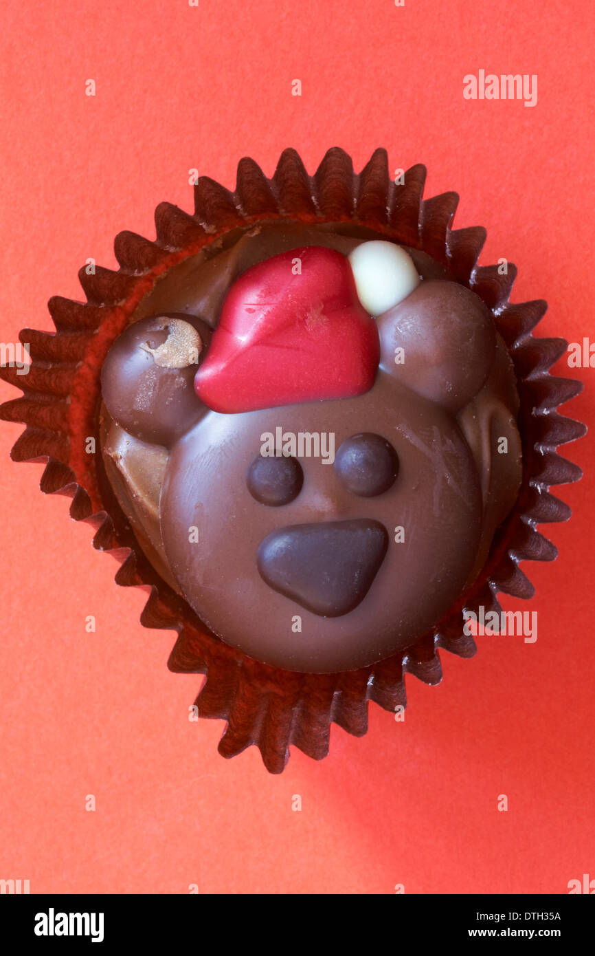 Natalie chocolates Christmas Bear chocolate waffles selection