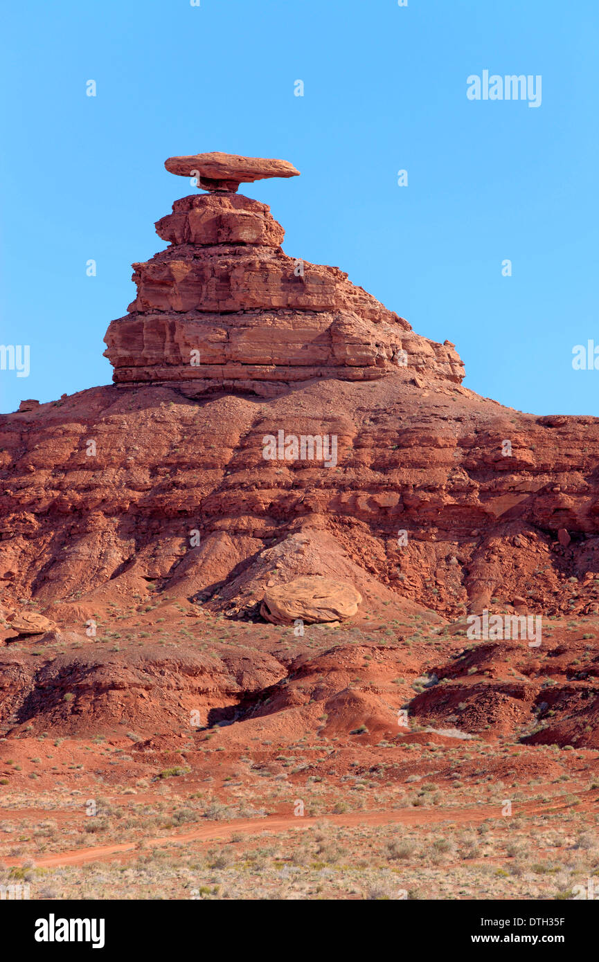 Mexican Hat, Monument Valley, Utah, USA Stock Photo