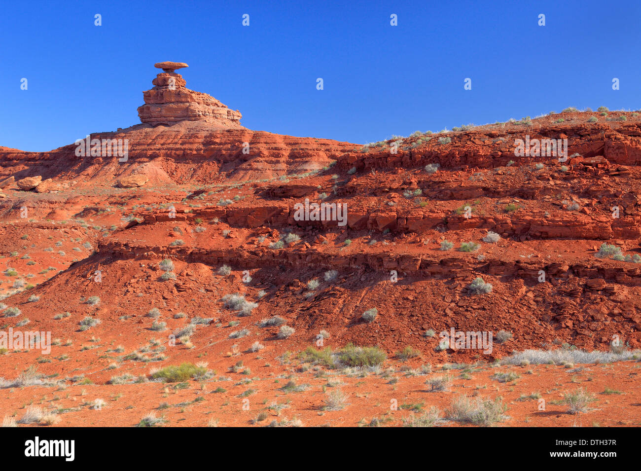 Mexican Hat, Monument Valley, Utah, USA Stock Photo