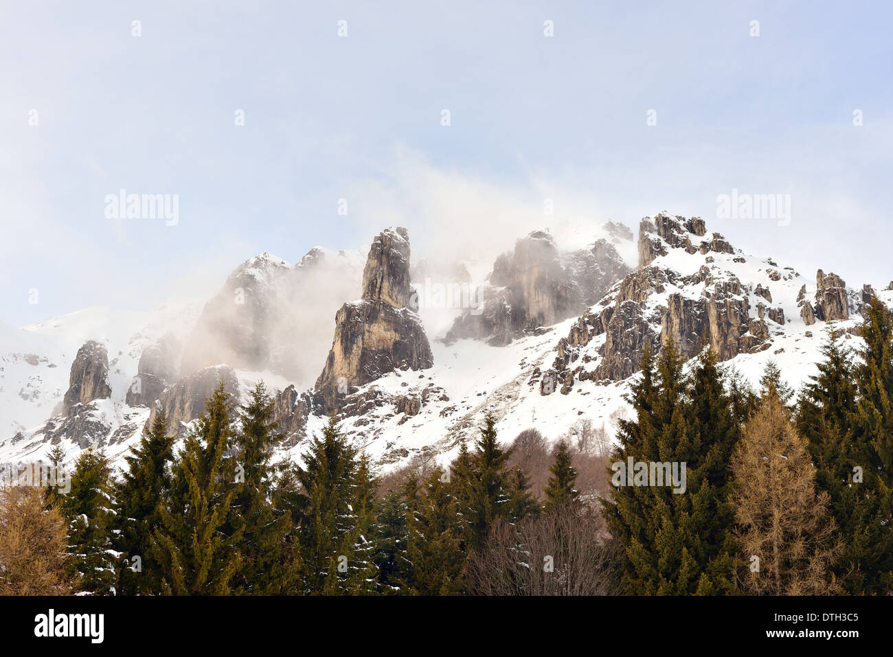 peak of southern grigna, view of spiers Stock Photo