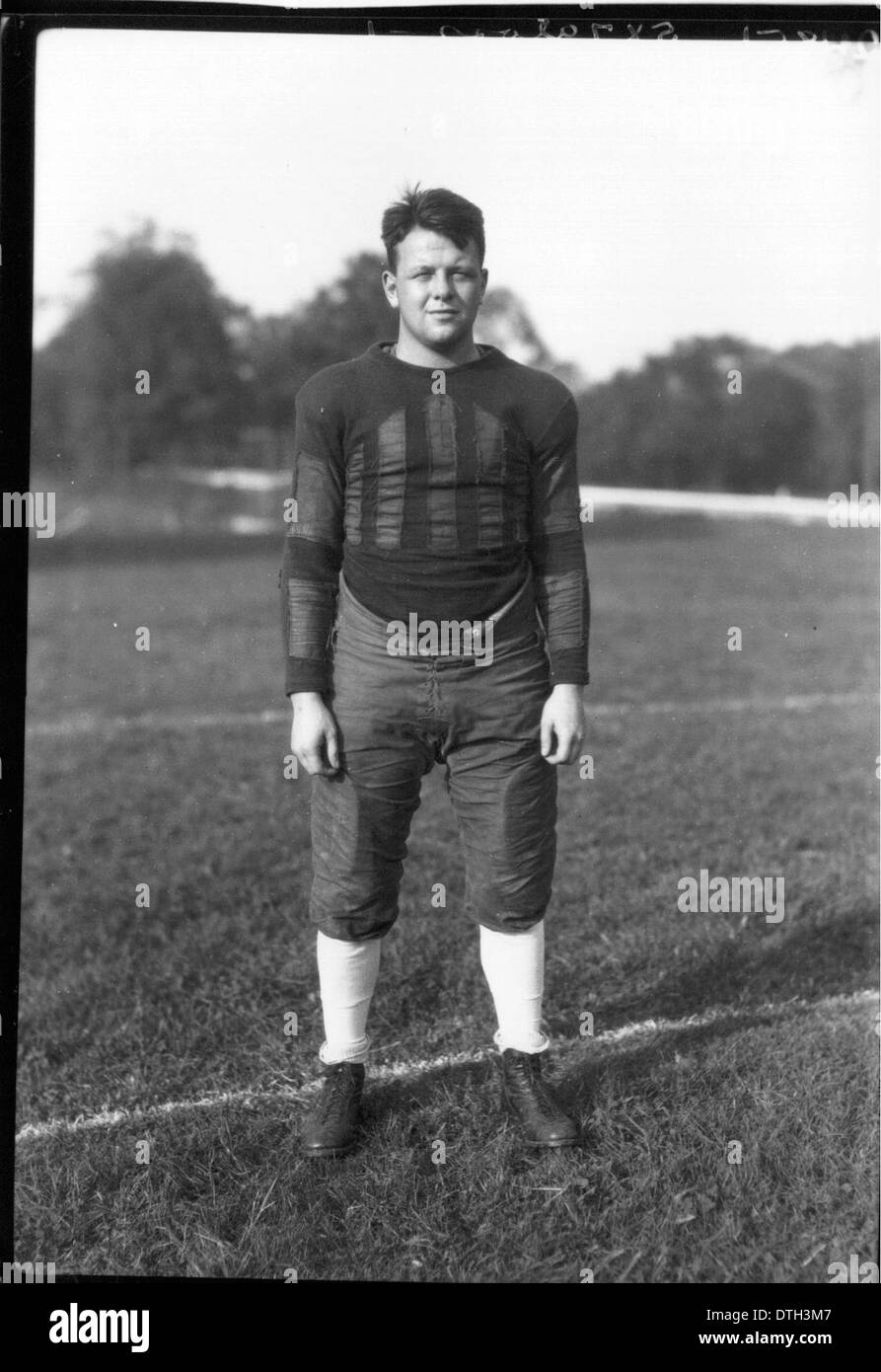 Howard Tillman in football uniform 1926 Stock Photo Alamy