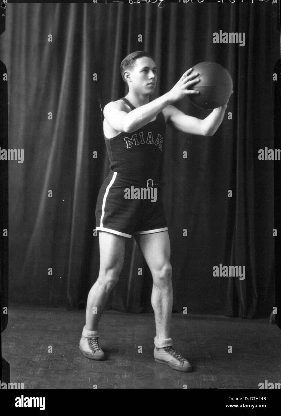 Arthur Henry Darling in basketball uniform 1926 Stock Photo