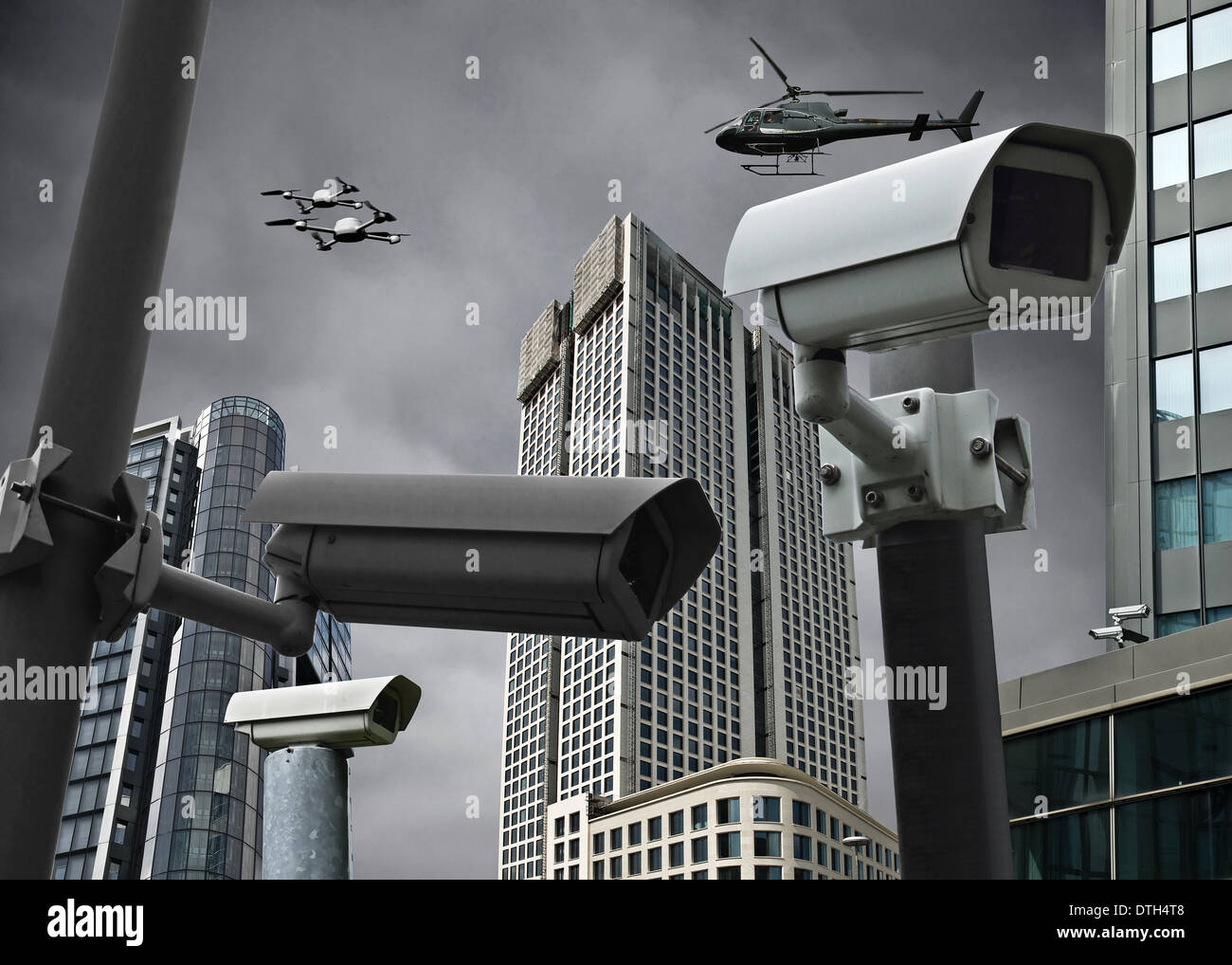 Symbol photo surveillance state Stock Photo