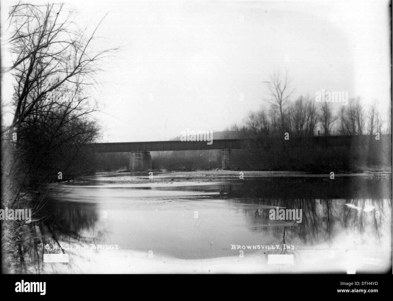 C H And D Railroad Bridge N d Stock Photo Alamy