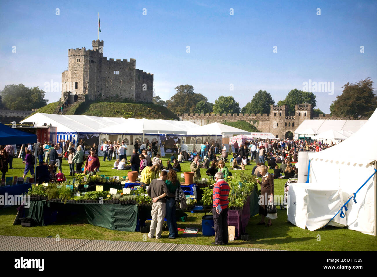 The great British Cheese Festival, Cardiff Castle Stock Photo Alamy