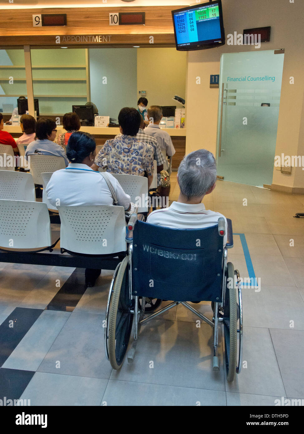 Patients Waiting To Be Attended By Doctors At A Polyclinic Medical Centre In Singapore Stock Photo Alamy