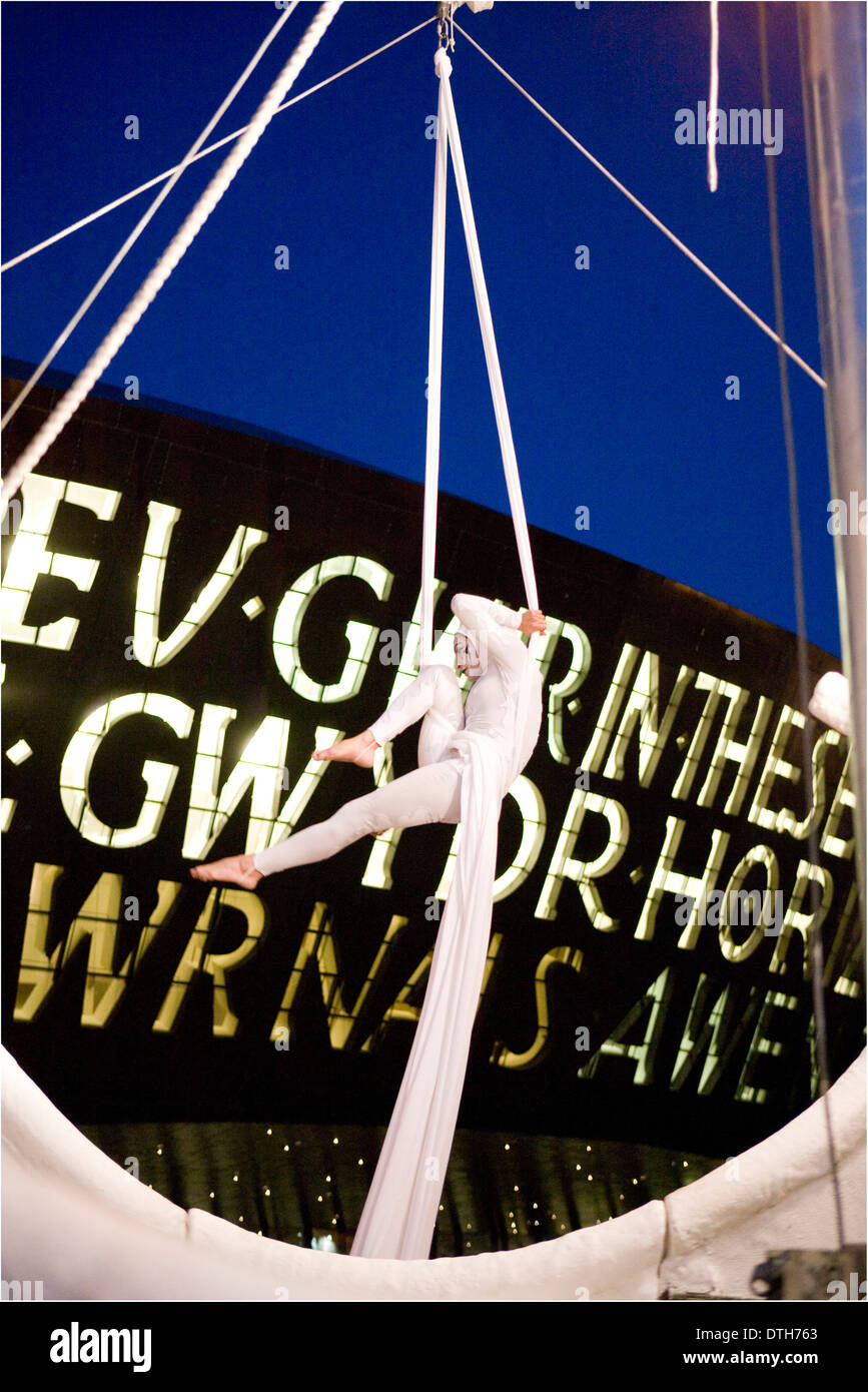 WOW open air show, Roald Dahl Plas, Cardiff Bay. Stock Photo