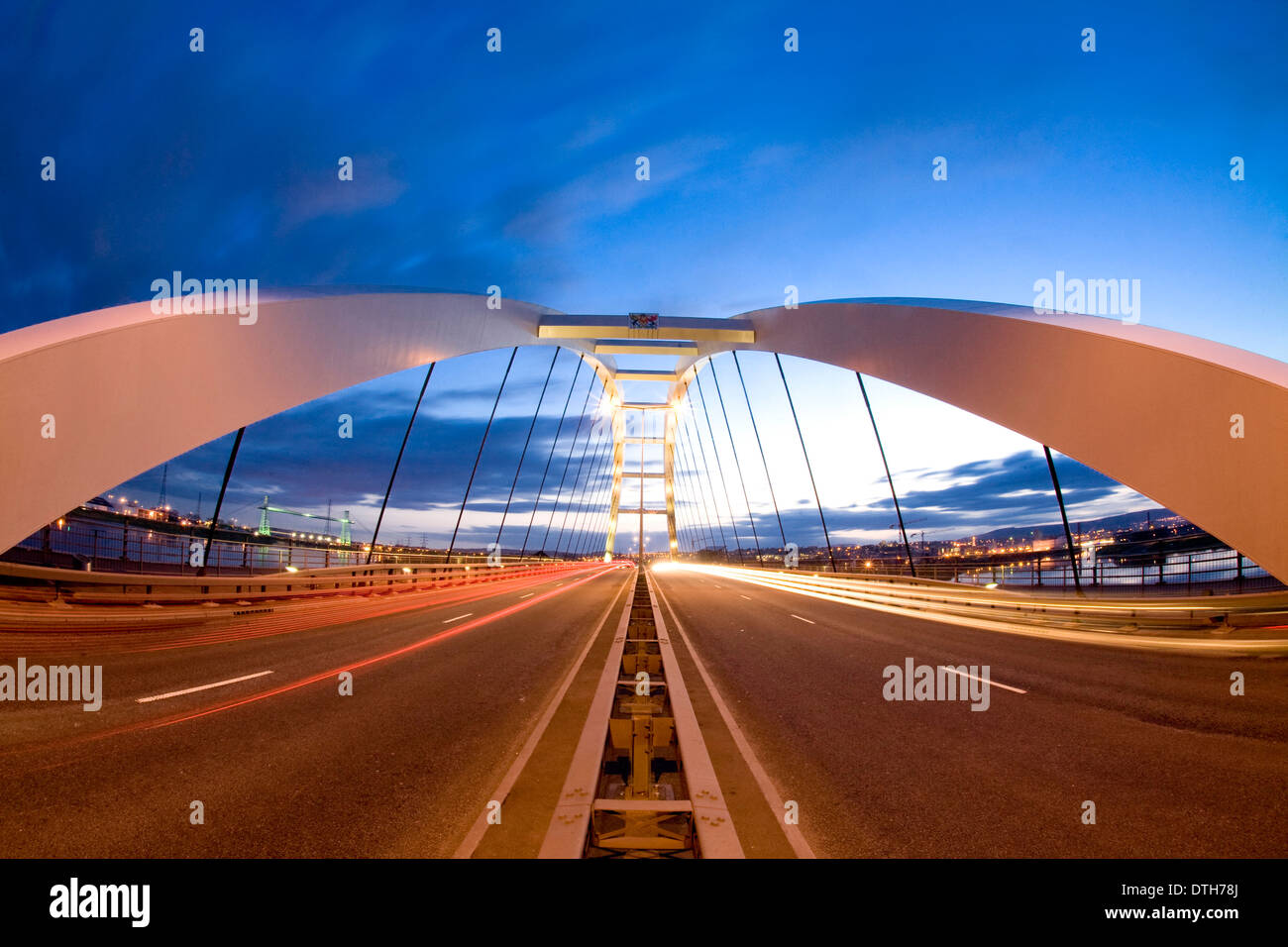 Newport road bridge, South Wales Stock Photo Alamy