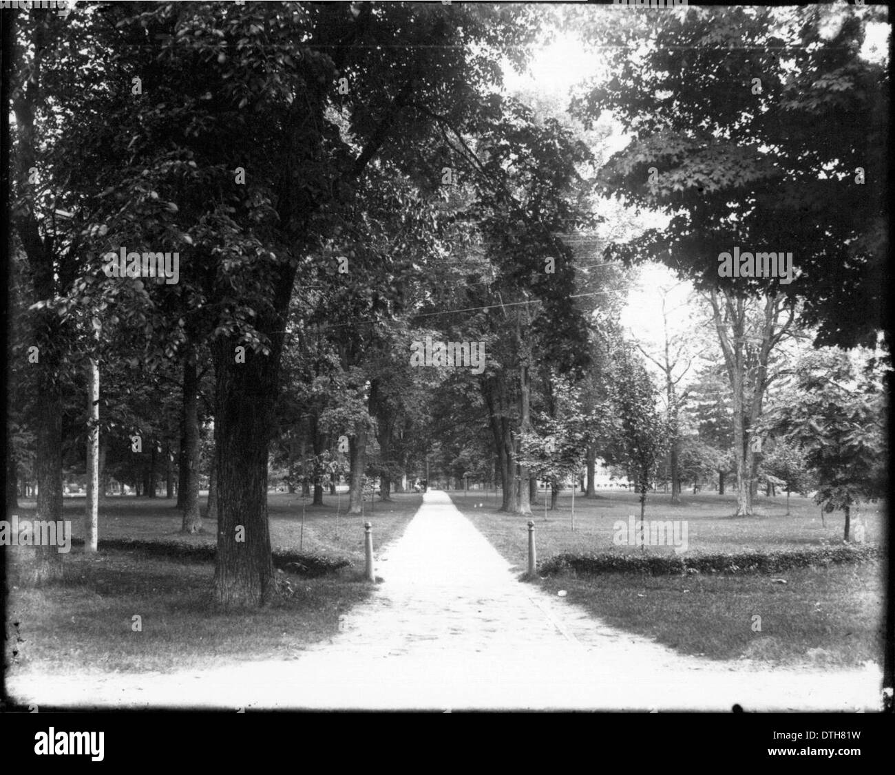 Northwest entrance to Miami University campus ca. 1900 Stock Photo - Alamy