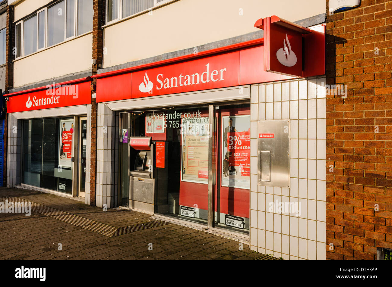 Santander bank branch Stock Photo