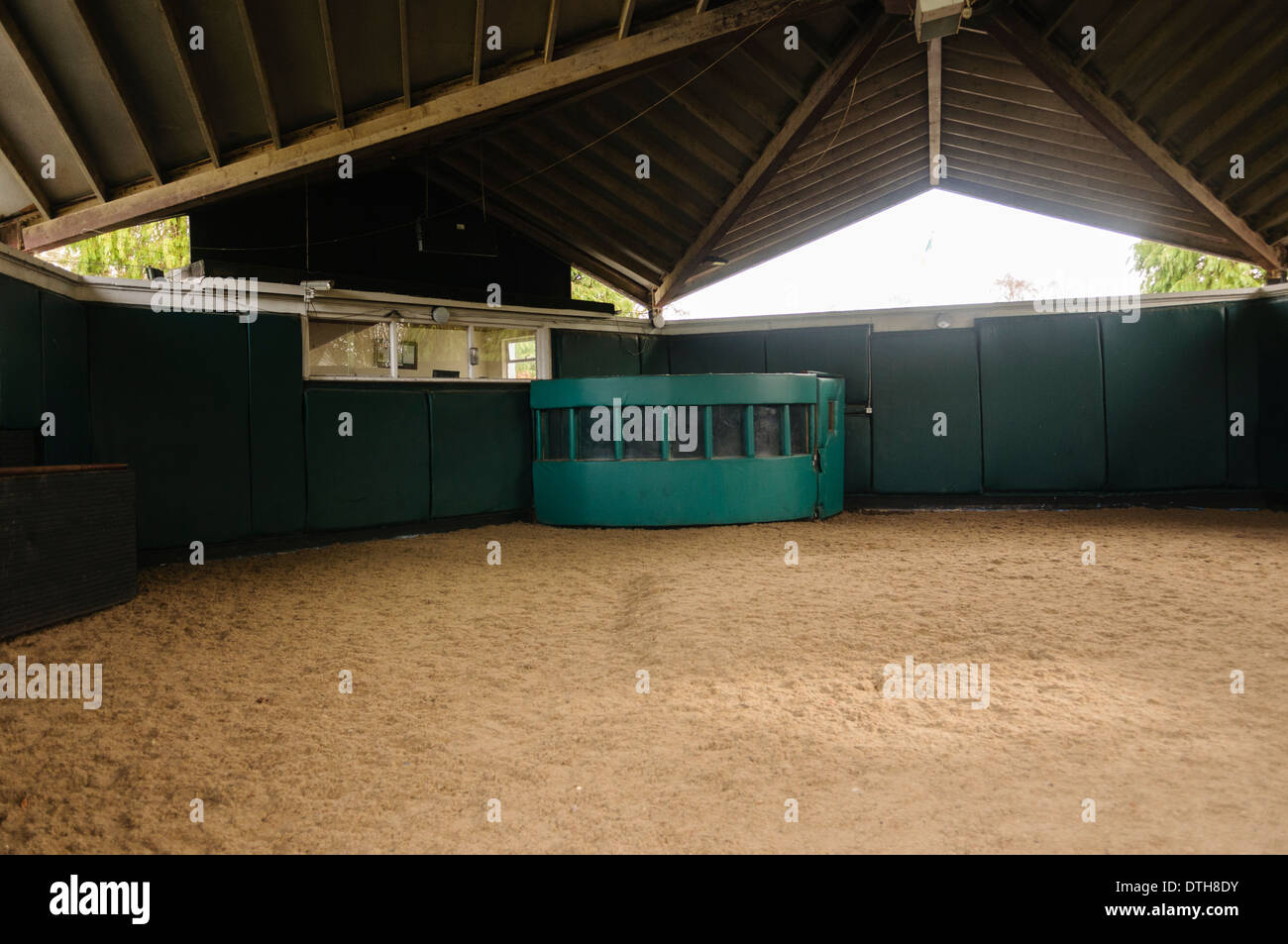 Covering ring at the Irish National Stud. Stock Photo
