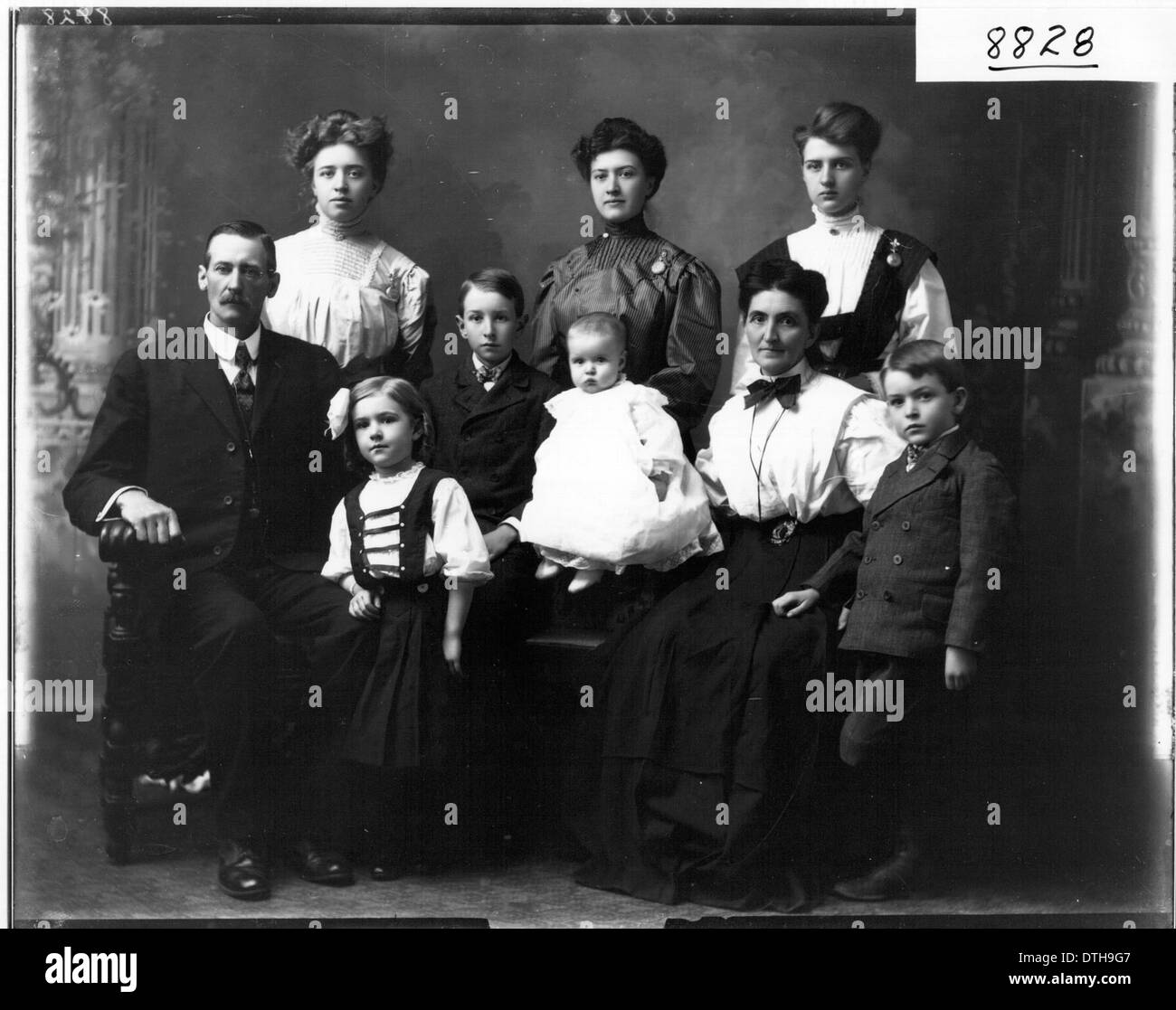 T. J. Stanley family portrait 1908 Stock Photo