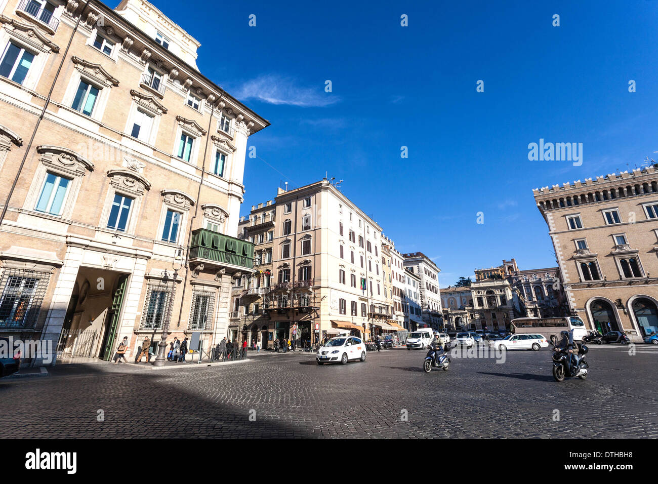 Piazza Venezia, Rome, Italy. Stock Photo
