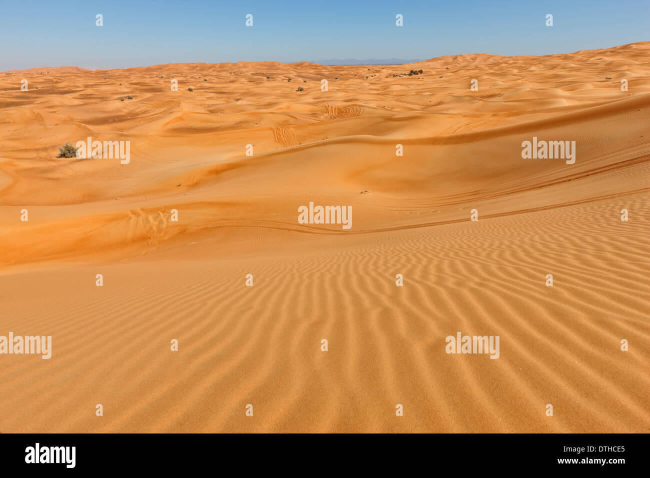 Desert in Saudi Arabia, UAE Stock Photo