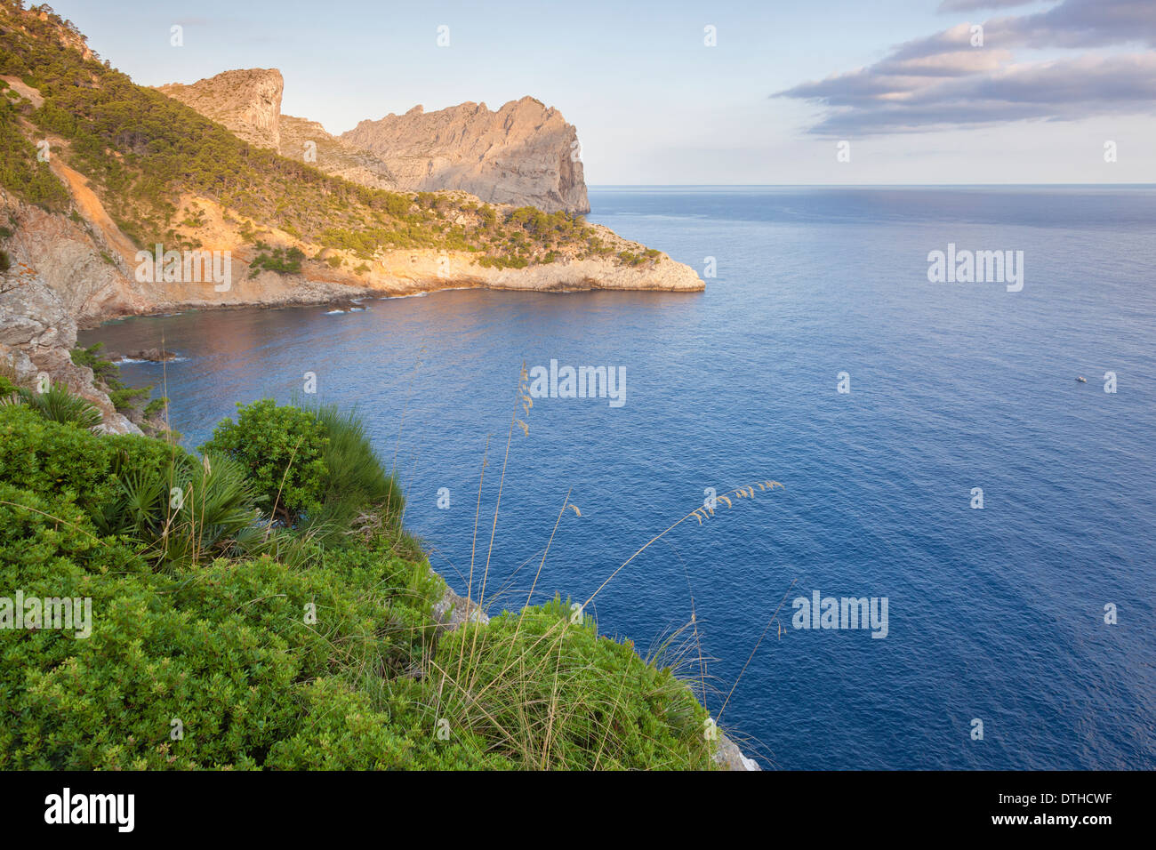 Majorca's northern coast. Formentor coastline in a Summer morning. Pollensa area. Majorca, Balearic islands, Spain Stock Photo