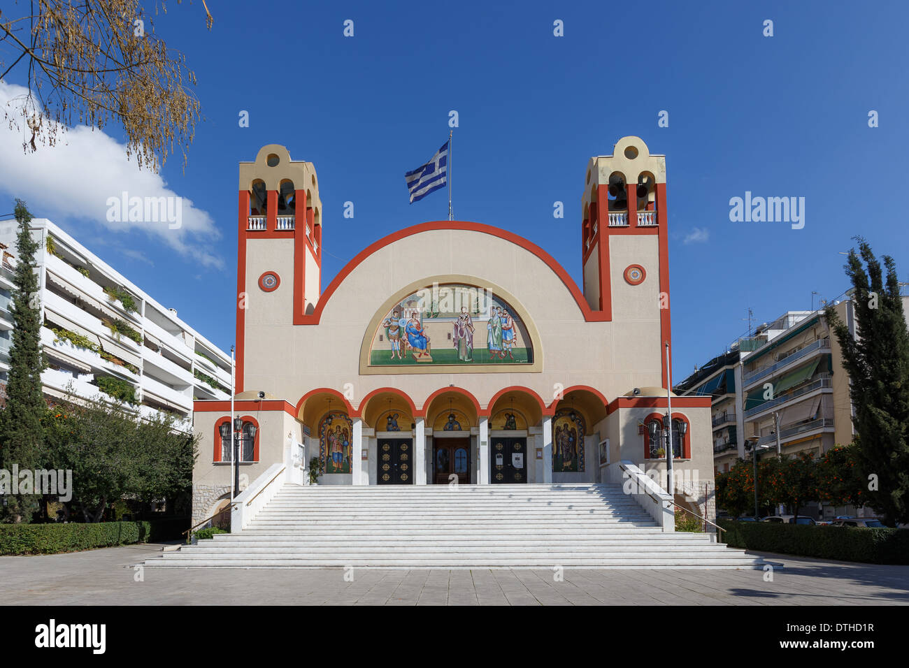 Greek orthodox church in athens hi-res stock photography and images - Alamy