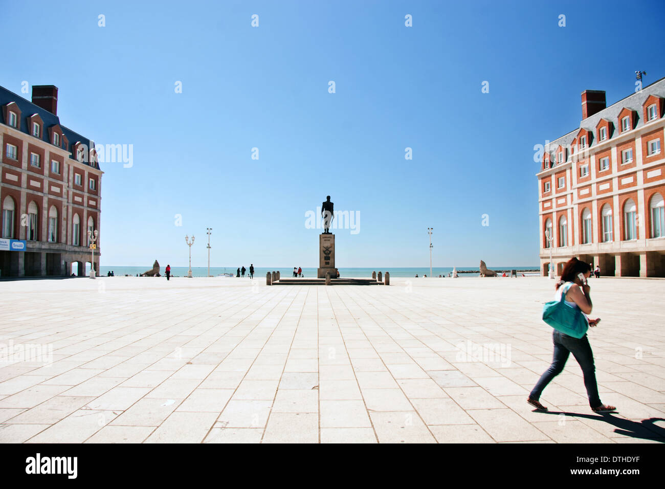 Mar del Plata promenade , Argentine Stock Photo