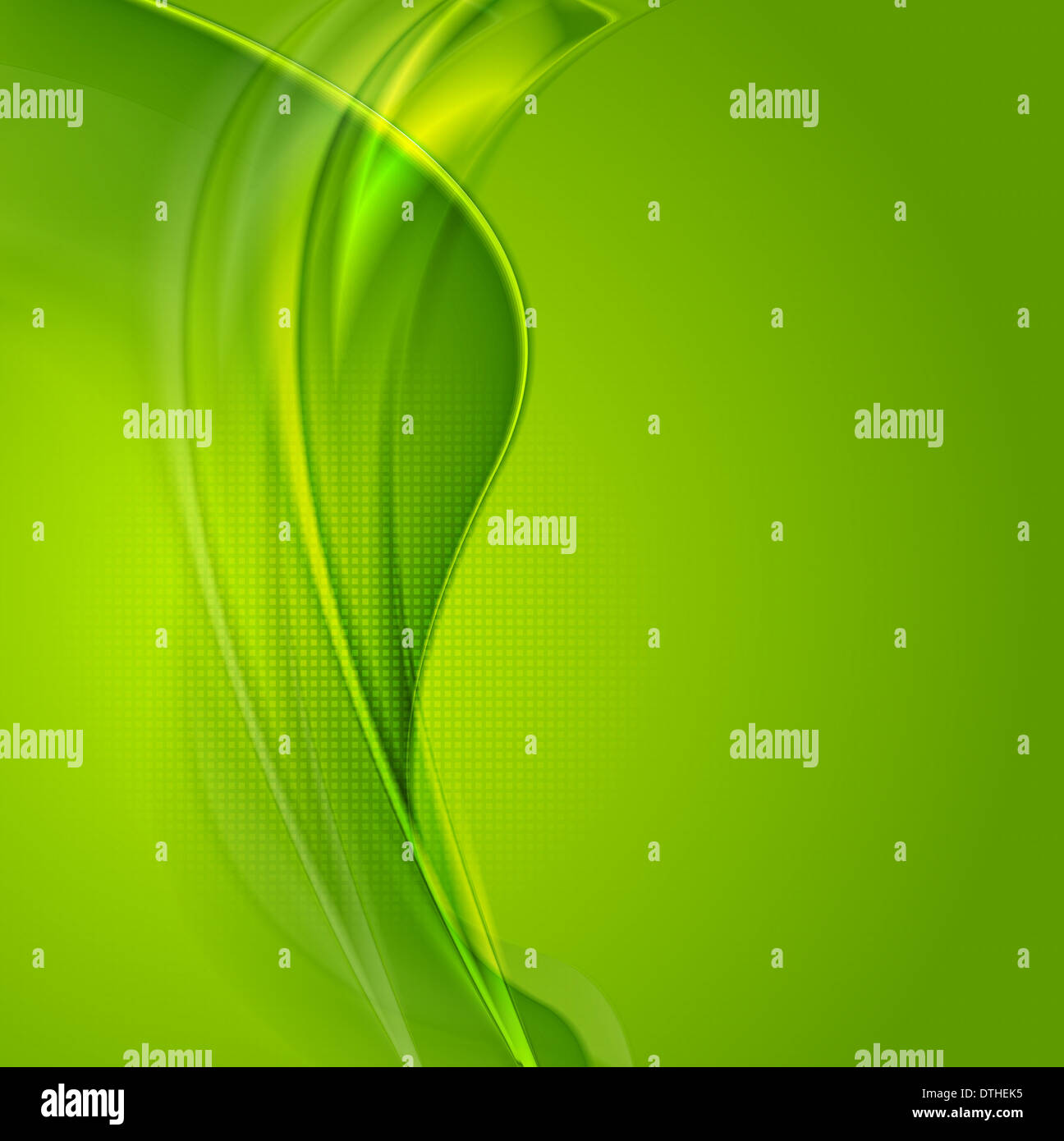 Abstract green tech wavy hi-res stock photography and images - Alamy