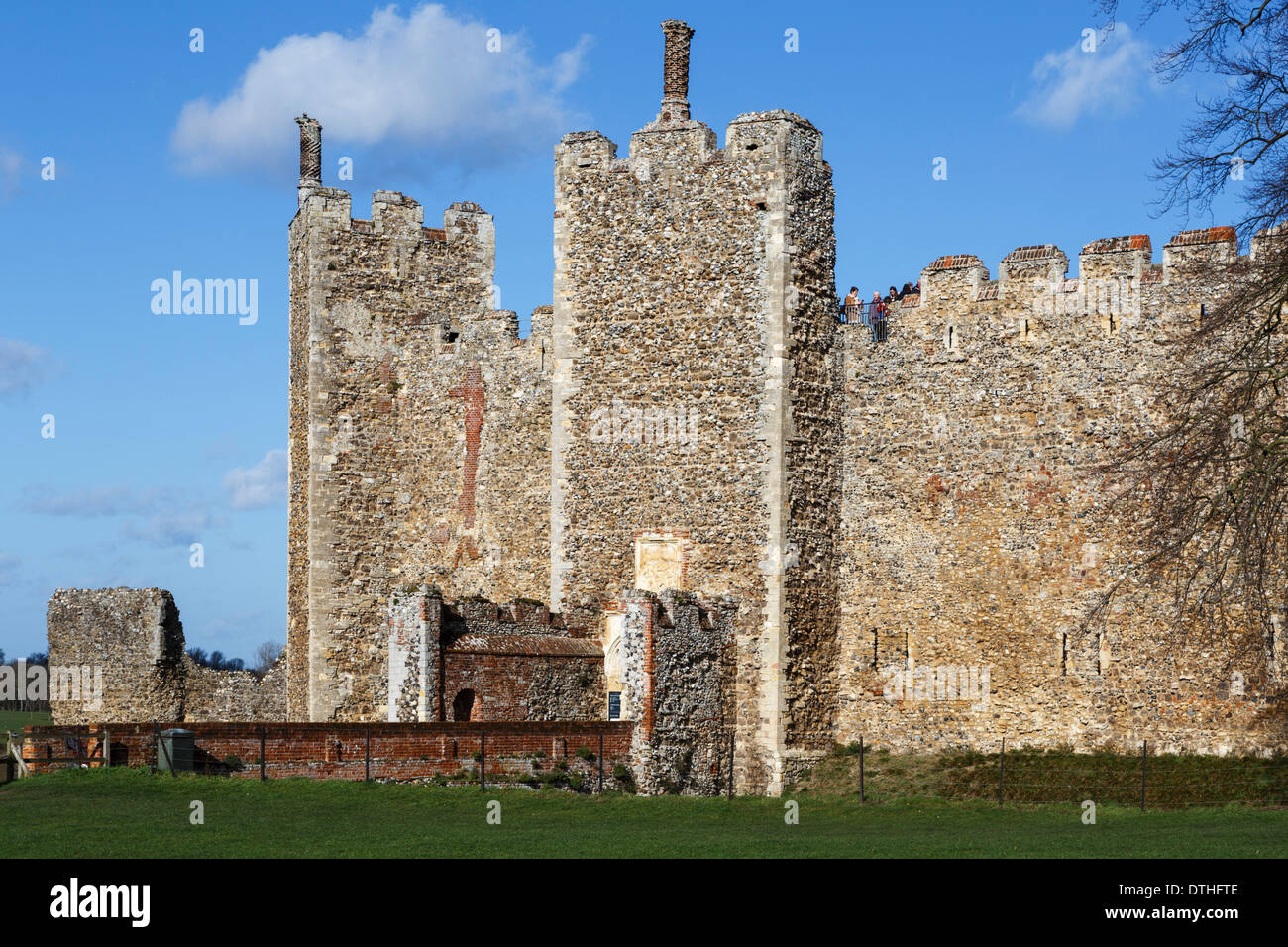 Framlingham Castle suffolk east anglia england Stock Photo