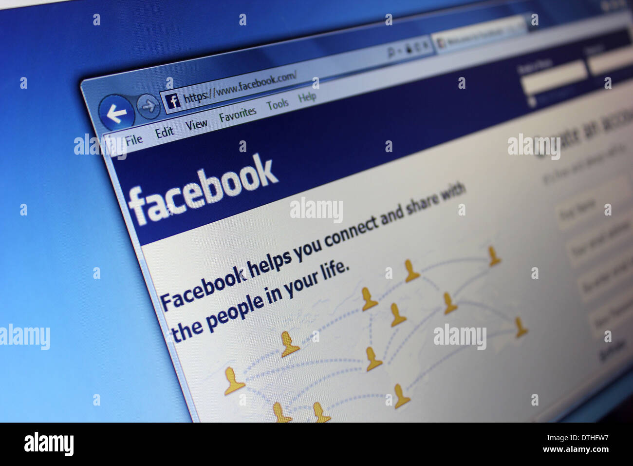 Facebook Login Page High Resolution Stock Photography And Images Alamy