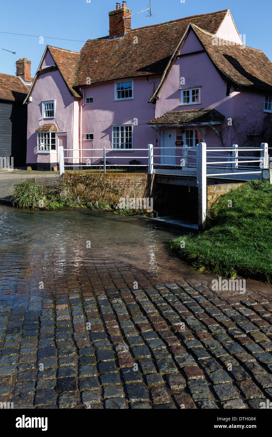 kersey village suffolk england uk Stock Photo - Alamy