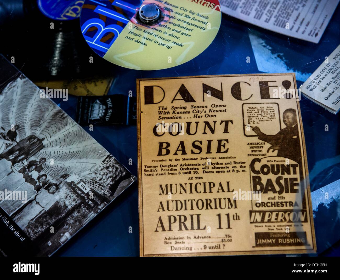 Kansas City Missouri Usa 18th Feb 2014 Jazz Memorabilia
