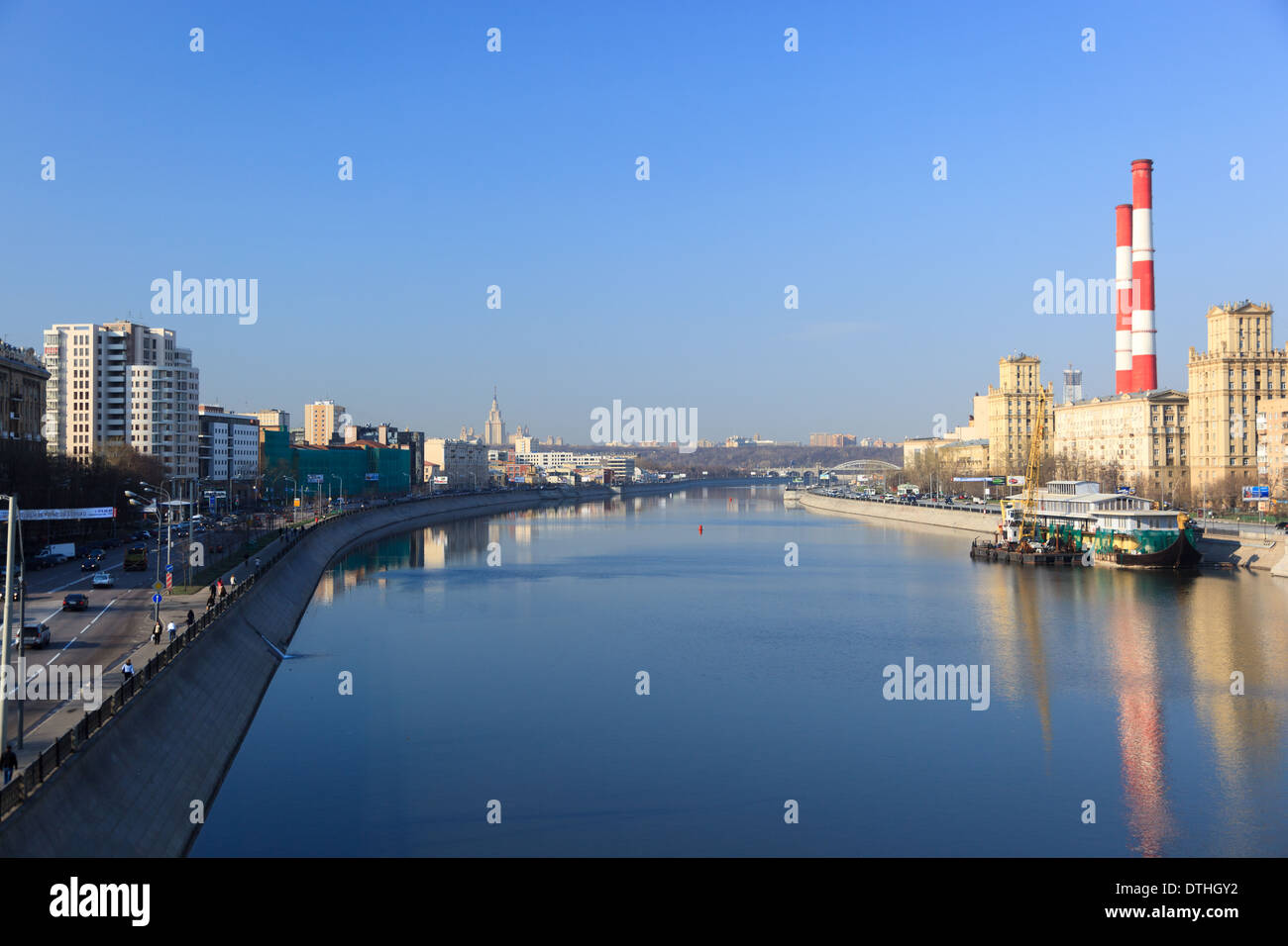 Moskva River Stock Photo