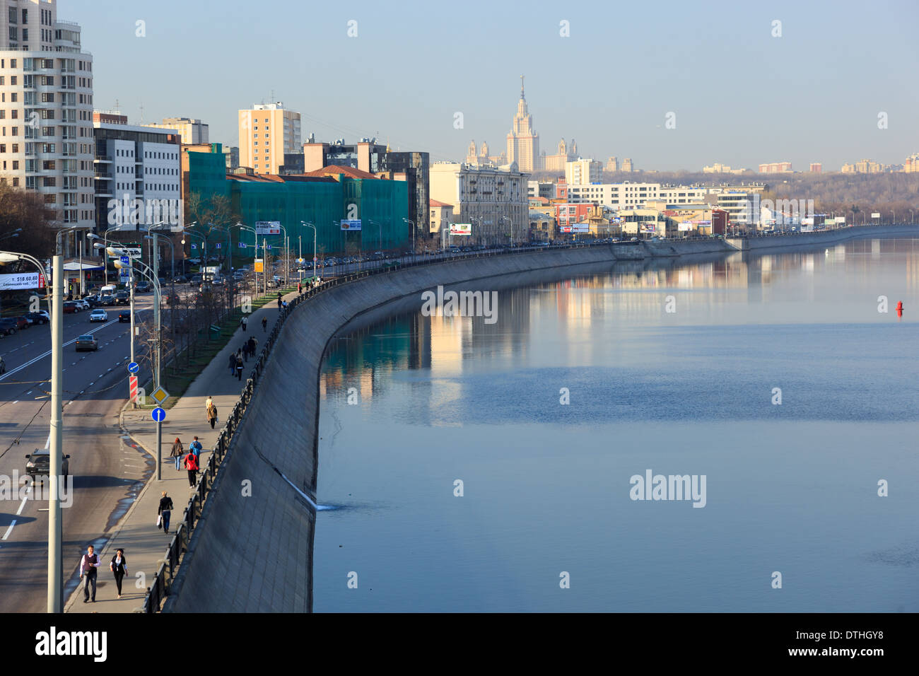Moskva River Stock Photo