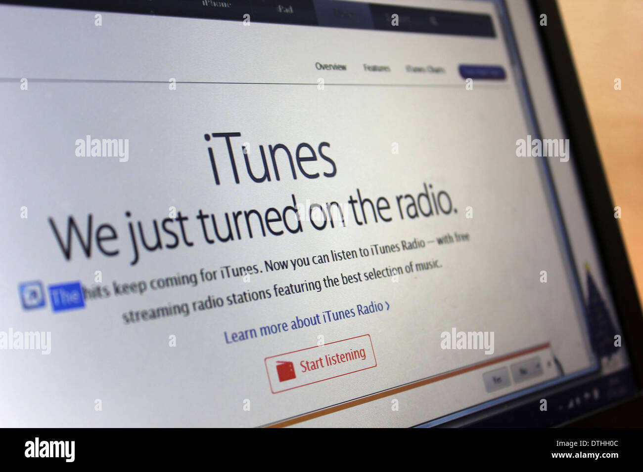 iTunes website Stock Photo