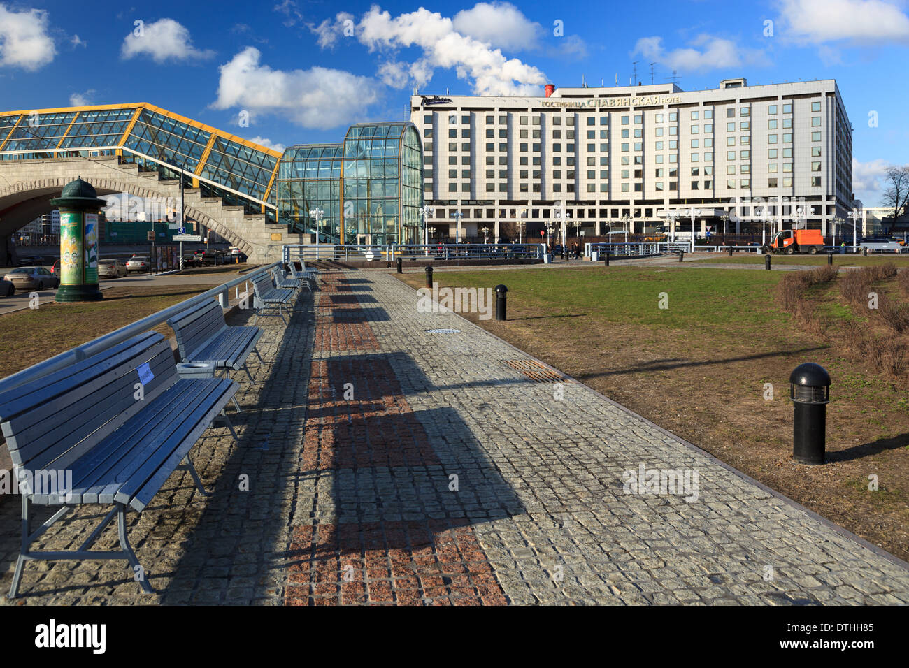 Radisson Slavyanskaya Hotel and Business Centre Stock Photo