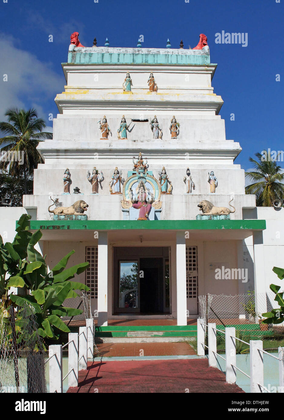 Hindu Temple, Guadeloupe, Caribbean Stock Photo
