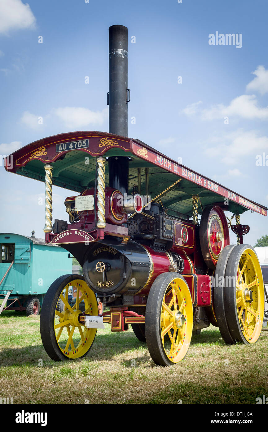 General Buller steam traction engine at a rally in Wiltshire UK Stock Photo