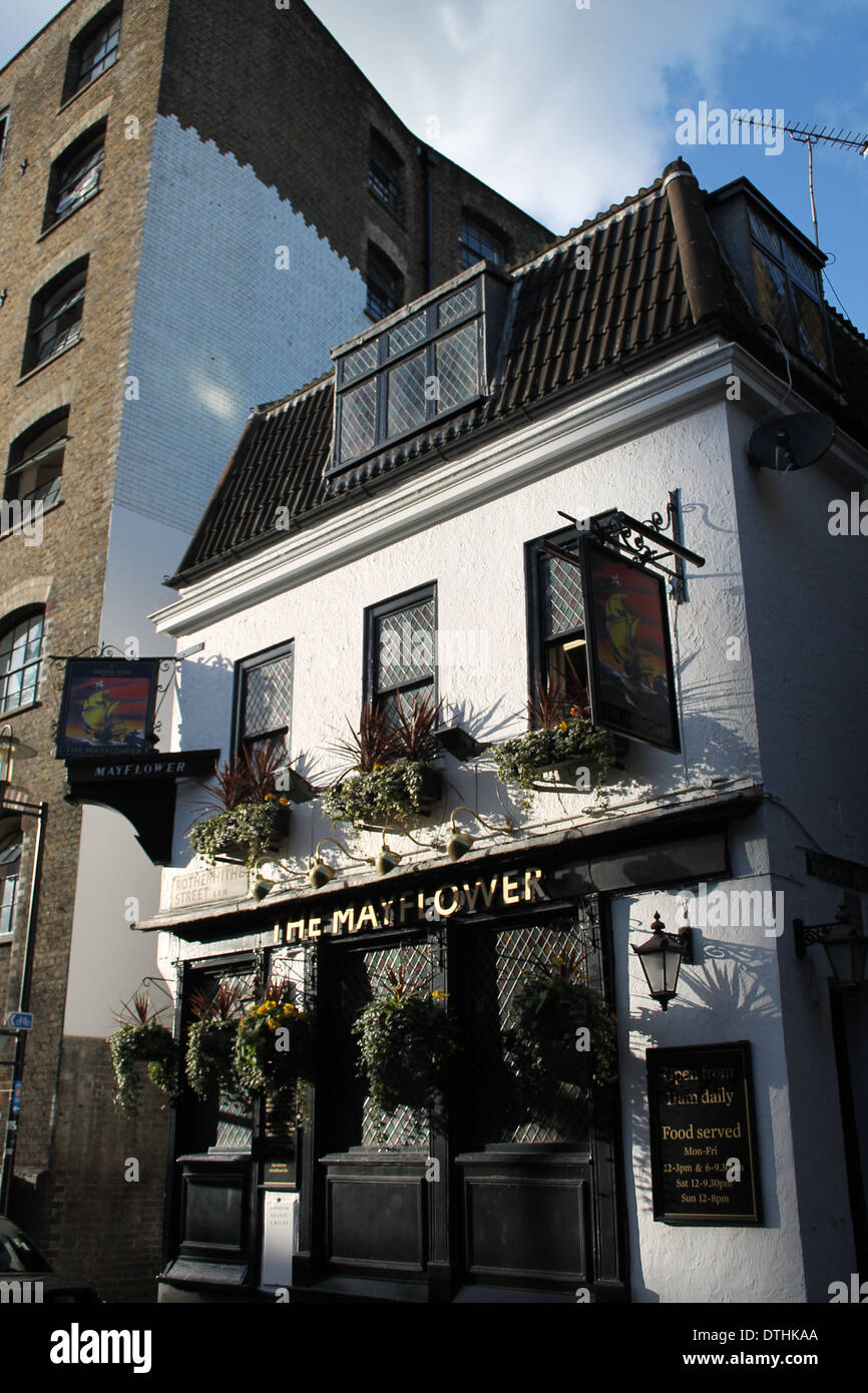 The Mayflower Pub, Rotherhithe, London SE16 Stock Photo