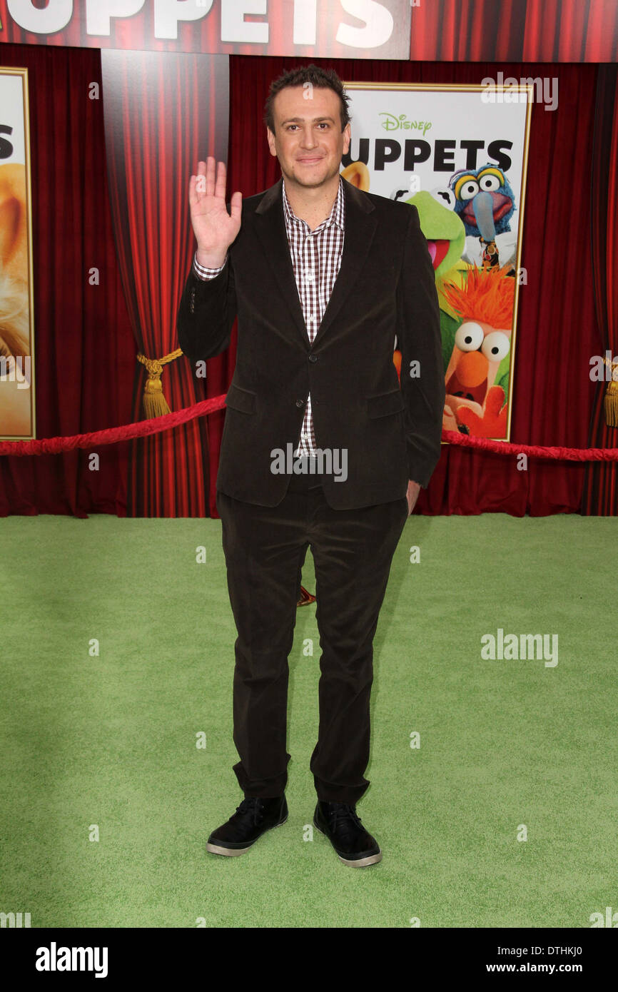 Jason Segel at 'The Muppets' World Premiere, El Capitan Theater, Hollywood, CA 11-12-11 Stock Photo